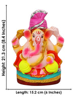 8.5 Inch Nandana Eco-Friendly Ganesha Idol in Padmasana Pose of Ganpati