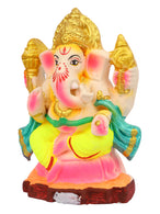 6.5 Inch Varaprada Eco-Friendly Ganesha Idol in Bhujapidansana Pose of Ganpati