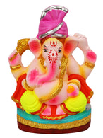 8.5 Inch Nandana Eco-Friendly Ganesha Idol in Padmasana Pose of Ganpati