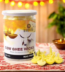 100 Pc Pure Cow Ghee Diya Wicks