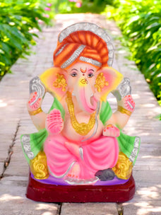 10 Inch Vighneshvara Eco-Friendly Ganesha Idol