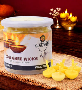50 Pc Pure Cow Ghee Diya Wicks