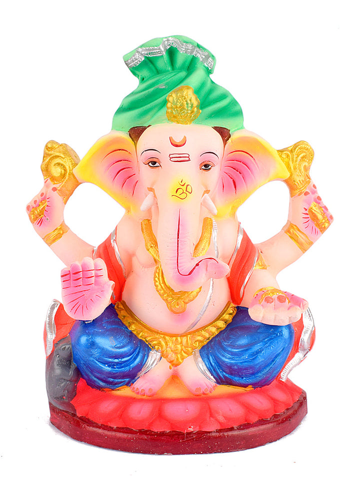 9 INCH Skandapurvaja Eco-Friendly Ganesha Idol