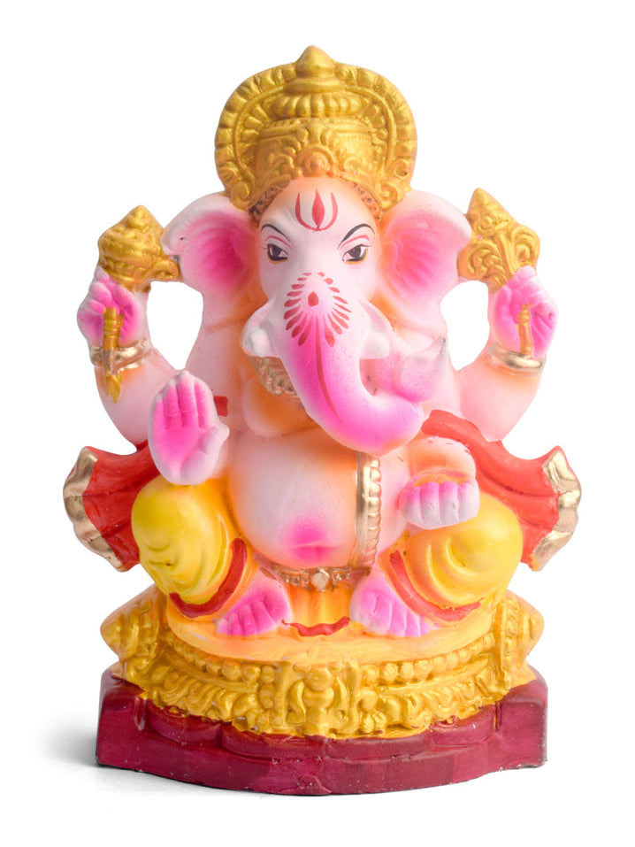 7.5 Inch Devendrashika Eco-Friendly Ganesha Idol