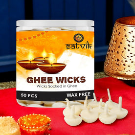 50 Pc Pure Ghee Diya Wicks