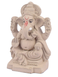 6 Inch God Ganesha Seated with One Leg Folded