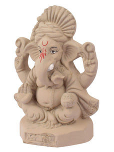 6.2 Inch Jaswand Eco-Friendly Ganesh Idol