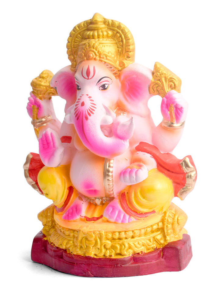 7.5 Inch Devendrashika Eco-Friendly Ganesha Idol