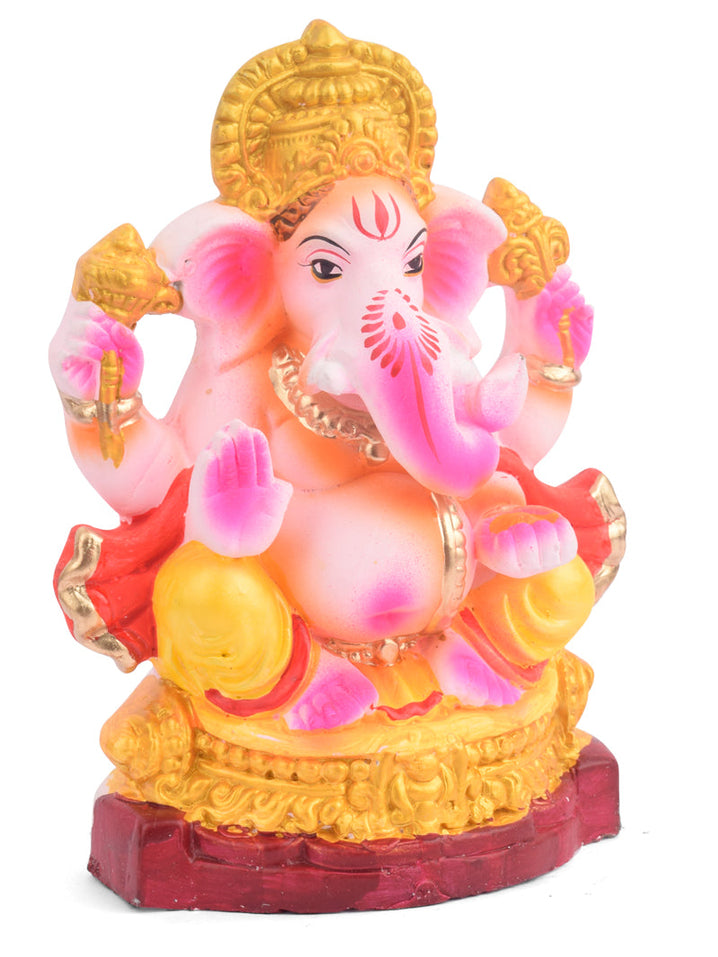 7.5 Inch Devendrashika Eco-Friendly Ganesha Idol