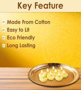 150 Pc Pure Cow Ghee Diya Wicks