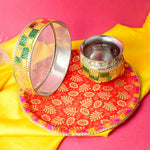 Vibrant Traditions Multicolor Karwa Chauth Thali Set