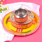 Yellow Karwa Chauth Thali Set