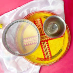 Yellow Karwa Chauth Thali Set