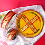 Yellow Karwa Chauth Thali Set
