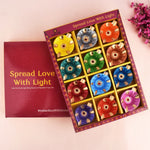 Set of 12 Clay Diya