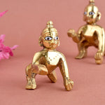 Brass Laddu Gopal Idol - Size 6