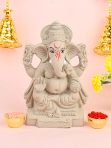 6 Inch God Ganesha Seated with One Leg Folded