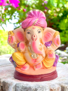 6.5 Inch Raja Ganpati Eco-Friendly Ganesha Idol