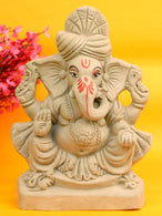 8.5 Inch Mahodhar Eco-Friendly Ganesha Idol in Padmasana Pose of Ganpati