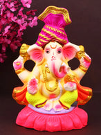 6.5 Inch Buddhinath Eco-Friendly Ganesha Idol in Padmasana Pose of Ganpati