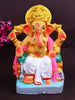 8.5 Inch Tarun Eco Friendly Ganpati Ganesha Murti in Raja Pose of Ganpati