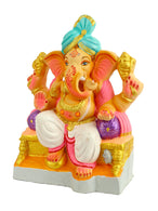 13 INCH Manomay Eco Friendly Ganesha Idol in Raja Pose of Ganpati