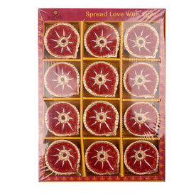 Set of 12 Pc Clay Diya