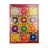 Set of 12 Traditional Clay Diya