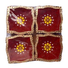 4 Pc Set of Clay diya