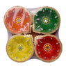 Colorful Set of 4 Clay Diya