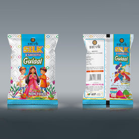 Slik & Smooth Gulal Blue Pouch