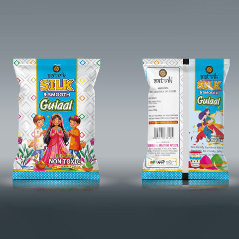 Slik & Smooth Gulal Blue Pouch