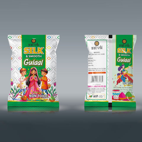 Slik & Smooth Gulal Green Pouch
