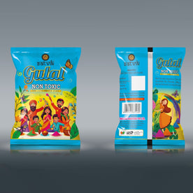 Holi Gulal Non Toxic Blue Pouch