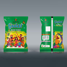 Holi Gulal Non Toxic Green Pouch