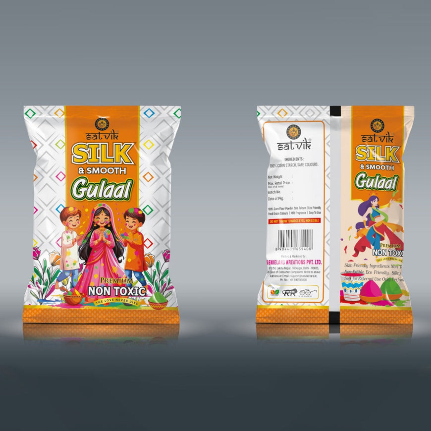 Slik & Smooth Gulal Orange Pouch