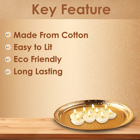 50 Pc Pure Ghee Diya Wicks