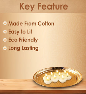 100 Pc Pure Ghee Diya Wicks